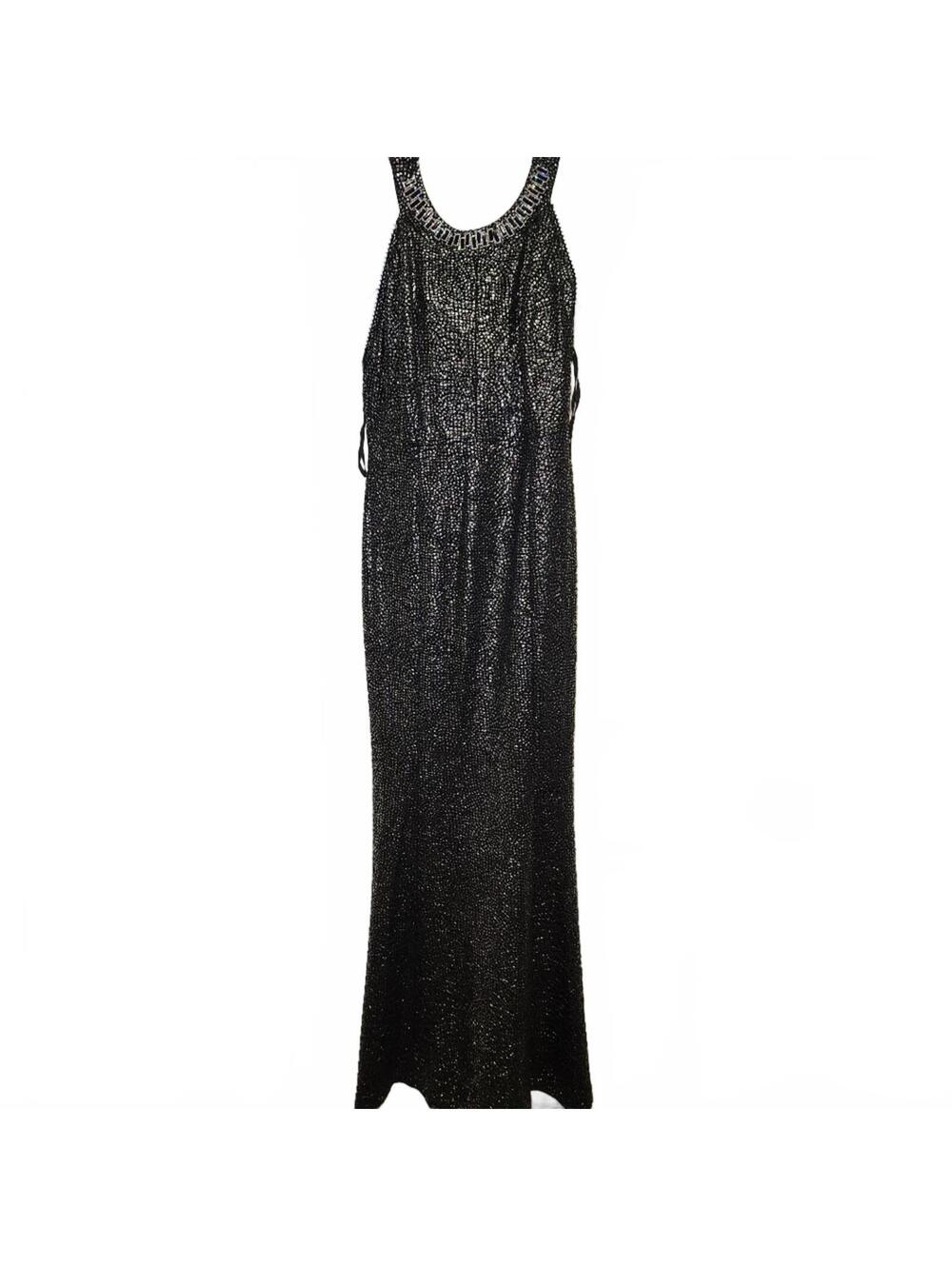 CL - Maria Bonita | Black/Silver Patterned Dress/Gown | Size 6